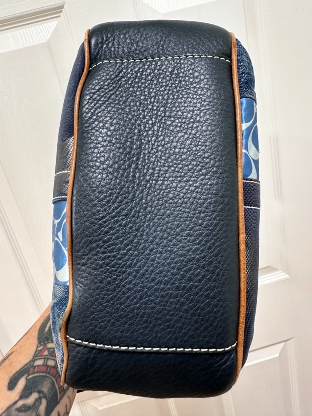 Coach Ergo Denim Patchwork Hobo Limited Edition Shoulder Bag Vintage Y2K - Picture 13 of 15